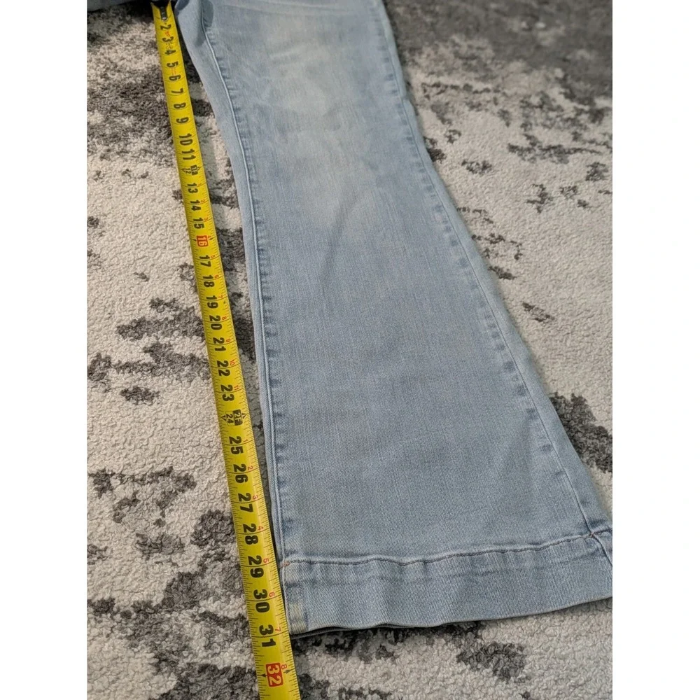 Judy Blue Women‎ Jeans 11/30 Wide Leg Fit Light Wash 90s High Rise Stretch - Picture 10 of 10